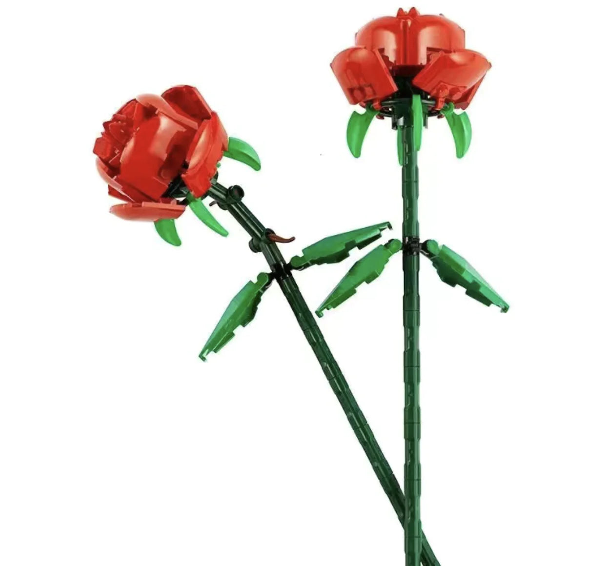 Lego-Compatible Bouquet with Roses and Sunflowers