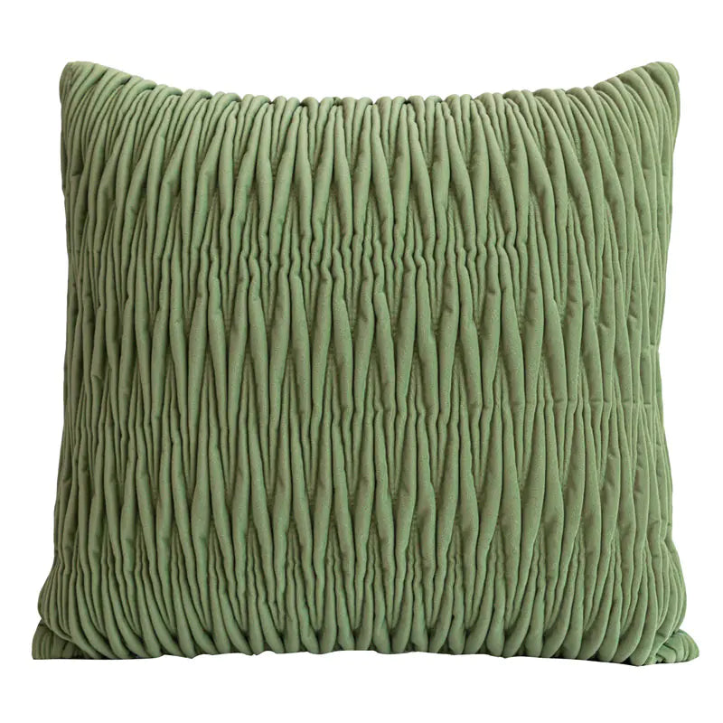 Emerald Pleated Decor Pillow Set