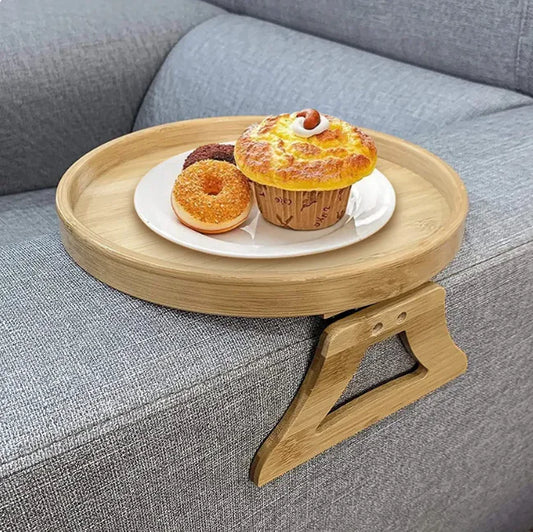 Collapsible Sofa Arm Tray Table
