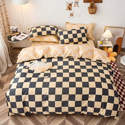 Frosted Printed Duvet Cover Set for Wedding Anniversary