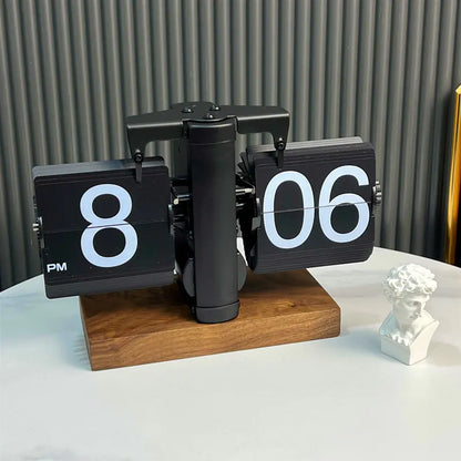 European Style Automatic Flip Clock for Home Decor