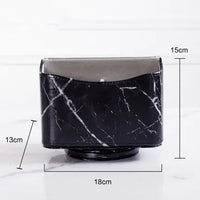 Marble Pattern Storage Box and Tray