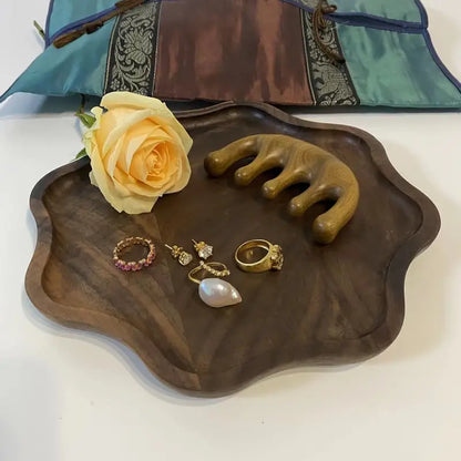 Elegant Black Walnut Serving Tray