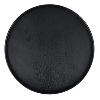 MDLUU Plastic Serving Tray 13" Ottoman Tray Round Butler Tray for Breakfast in Bed Coffee Table Decor Party