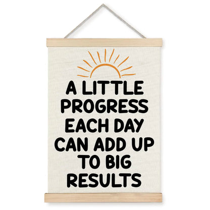 Supwhd Sunset Positive Affirmations Wall Decor Inspirational Add Up to Big Results Office Wall Art Motivational Quotes Wall Art for Office Classroom Home 12x16