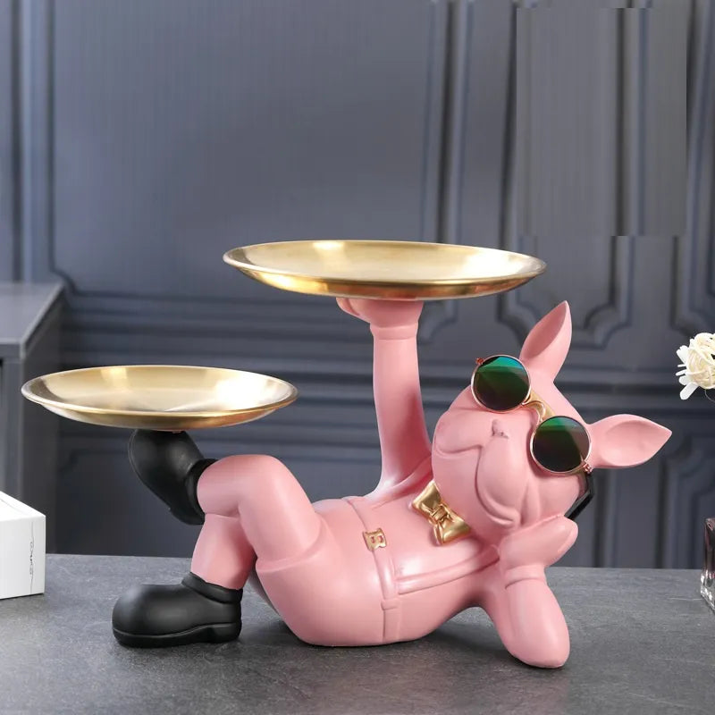 Charming Dog Key Holder Tray