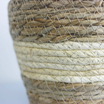 Woven Grass Planter Basket for Home Decor