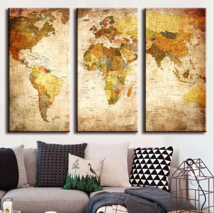 Elegant Triptych Wall Mural