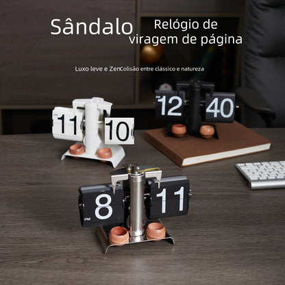 European Style Automatic Flip Clock for Home Decor