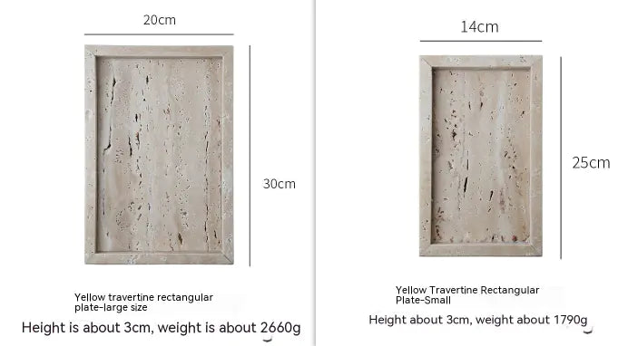 Huangdongshi Elegant Stone Tray