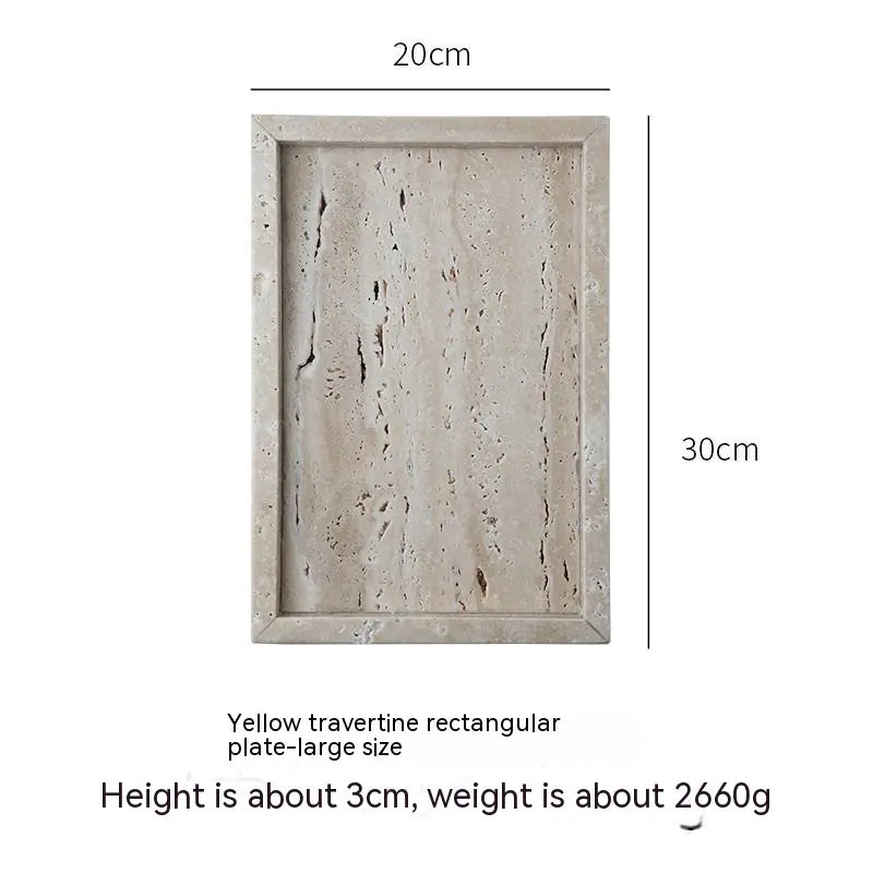 Huangdongshi Elegant Stone Tray