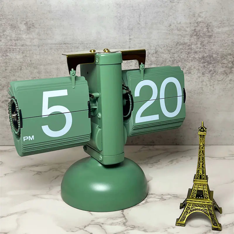 European Style Automatic Flip Clock for Home Decor