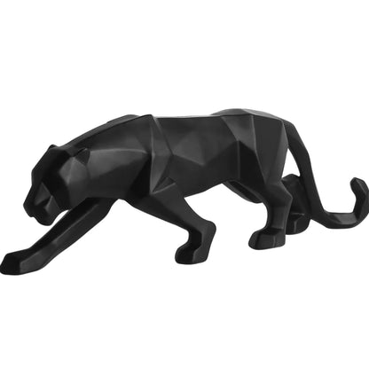 Nordic Resin Leopard Origami Decorative Sculpture