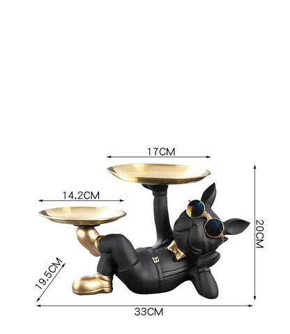 Charming Dog Key Holder Tray