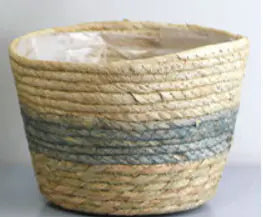 Woven Grass Planter Basket for Home Decor
